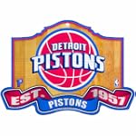 NBA Detroit Pistons 11-by-17 inch Established Wood Sign