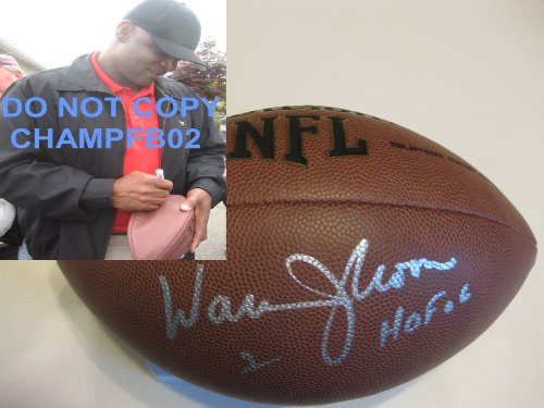 WARREN MOON,HOUSTON OILERS,SEATTLE SEAHAWKS,KC CHIEFS,VIKINGS,HALL OF FAME,HOF,SIGNED,AUTOGRAPHED,NFL FOOTBALL WITH PROOF + COA
