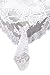 Ritz Linen Lace Tablecloth, 53 x 73 in, White