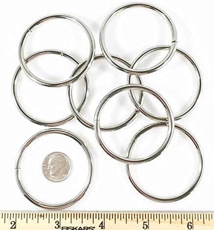 Steel 0-rings Rings Nickel Plate 1 1/2" Id 50 Pcs