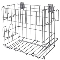SCHULTE 7115-5070-50 Sports Rack and Basket, Granite Gray