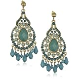 Leslie Danzis Turquoise Ethnic Design Chandeli