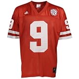 adidas Nebraska Cornhuskers #9 Scarlet Replica Football Jersey