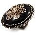 Oversized Vintage Floral Cocktail Ring (Bronze Tone)