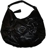 Women's Kenneth Cole Purse Handbag Moma Mia Leather Hobo Black