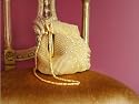 Exklusive Abendtasche mit Stassteinen, gold