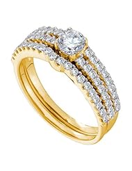 0.97CT DIAMOND 0.40CT CENTER ROUND BRIDAL SET