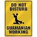 New  Do Not Disturb : Guamanian Working  Guam Parking Sign Country