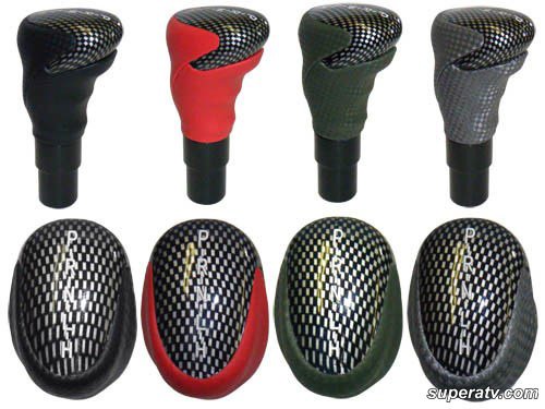 #889 Polaris RZR Shift Knob in Red w/ Shift Pattern 