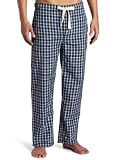 Image of Bottoms Out Men's Sleepwear Lightweight Woven Pant, Navy/ Green, Medium