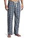 Bottoms Out Men's Sleepwear Lightweight Woven Pant, Navy/ Green, Large