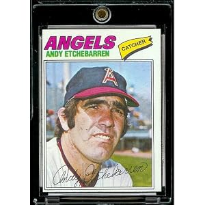 1977 Topps # 454 Andy Etchebarren California Angels Baseball Card