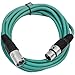 SEISMIC AUDIO - SAXLX-10 - 10' Green XLR Male to XLR Female Patch Cable - Balanced - 10 Foot Patch Cord