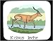 Mouse Pad with africa, kobus, deer, lechwe, savannah, walk, running, antelope, animal, savanna