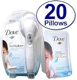 Dove SkinVitalizer with 1 Massager and Bonus 20 Exfoliating Pillows and Batteries - Value Pack