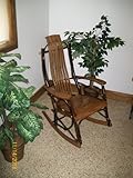 Rustic Hickory & Oak Rocker *Walnut Stain* Rustic Furniture Amish Made in USA