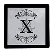 Glass Trivet Regalia Monogram X Glass Trivet Regalia Monogram X
