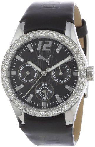Puma Time Damenuhr TIRE LADIES MULTIFUNCTION SILVER STONES A.PU101972002 Preisvergleich