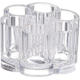 Sodynee Acrylic Flower Cosmetic Makeup Brush Holder, Makeup Organizer, 12 Spaces