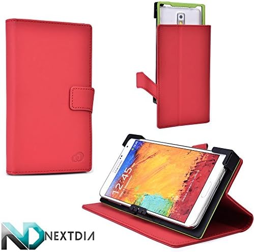Universal Smartphone Case, Oppo Find 7 , Danger Red with Kickstand Option + ND Cable Tie