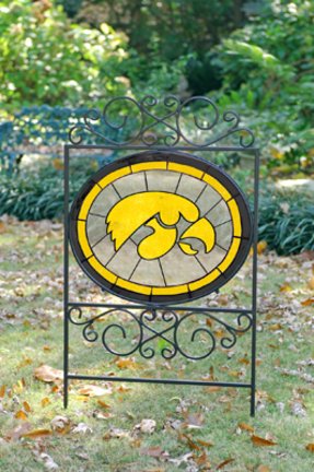 University of Iowa Stained Glass Yard Sign