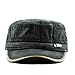 The Hat Depot 200h5149 Washed Cotton Cadet Cap (Black)