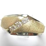 14K Two-Tone Gold Diamond Man's Ring