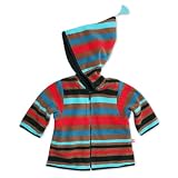 Zutano Infant Baby-Boys Cozie Bold Stripe Zip Jacket with Hood