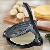 IMUSA VICTORIA-85008 Cast Iron Tortilla Press Pre-Cured 8-Inch, Black