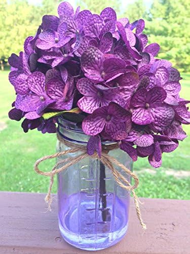 Rustic Wedding Centerpiece, Plum Mason Jar Wedding Centerpiece, Wedding Centerpieces, Spring - Autumn Centerpiece, Shabby Chic Wedding Centerpiece, Purple Jar Centerpiece, Farm Wedding