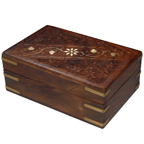 External hard drive:Birthday Gifts for Her Wooden Jewellery Boxes (wc463)