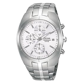 Pulsar - PM3029X1 - Montre Homme - Quartz Analogique - Alarme/Chronom�tre - Bracelet Acier Inoxydable Argent
