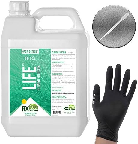 RX GREEN SOLUTIONS LIFE CLONING SOLUTION + THCiTY GLOVES &amp; PIPETTE - 2.5 GALLON