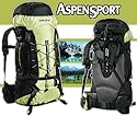 ASPENSPORT Trekkingrucksack TRAIL, 65 Liter Volumen , green/black