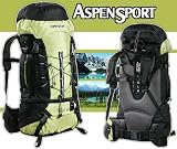 ASPENSPORT Trekkingrucksack TRAIL, 65 Liter Volumen , green/black
