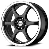 16x7 Maxxim SE10 (Graphite w  Machined Lip) Wheels Rims 4x100 114.3 (S267D04406) by Maxxim