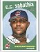2008 Topps Heritage #232 C.C. Sabathia - Milwaukee Brewers (Baseball Cards)