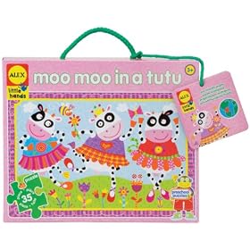 Jigsaw Puzzle 35 Pieces 20"X30"-Moo Moo In A Tutu