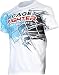 Cage Fighter Swirl Men's Tee, L, WH/BL