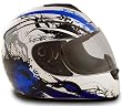 Vcan 136 Full Face Cat Blue Full Face DOT Approved Motorcycle Helmet