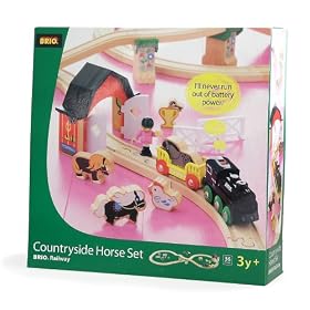 Brio Railway Countryside Horse Set
