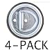 Flush Mount Tiedowns D-Ring 1200 lb 2-hole Tie Down - 4