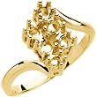 14K Yellow Gold Mother's Ring - 6 Gemstone -- YOU CHOOSE THE COLORS!