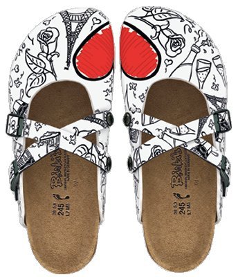 Birki ''Dorian'' from Birko-Flor in valentines day white 33.0 EU N