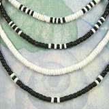 Men's Set of 4 Puka Shell Necklaces Surfer Beach Beaded Puca Choker Pooka 5mm