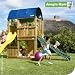 Spielturm Jungle Gym FARM - Kletterturm mit Rutsche gelb