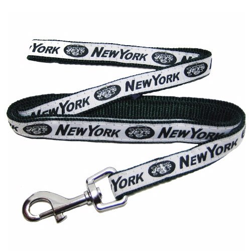 New York Jets White Woven Team Pet Leash (Small)