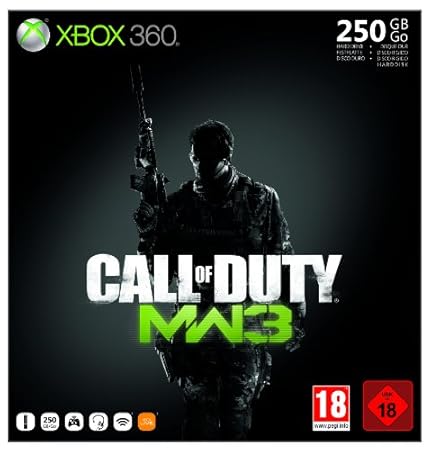Xbox 360 - Konsole Slim 250 GB inkl. Call of Duty:  MW3, schwarz-matt