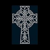 Celtic Cross Rhinestone - Christian and Religious Women's Cut T-Shirt