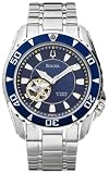Bulova Men's 98A104 Marine Star Automatic Stainless Steel Bracelet Watch